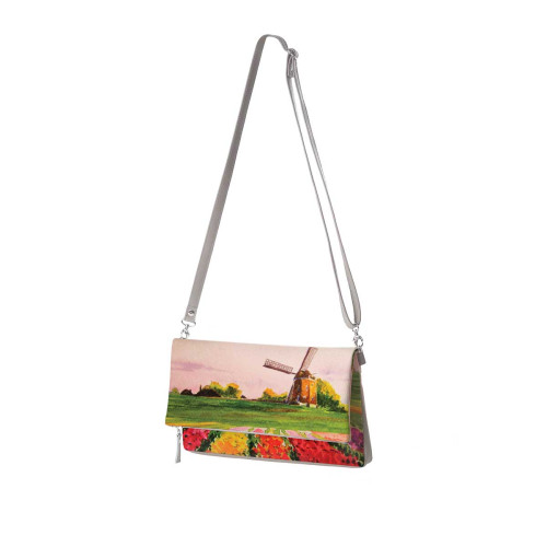 Клатч, кросс-боди KHL3 «Поля тюльпанов Голландия»