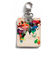 Брелок (Прямоугольный ) TRI1 «World map»