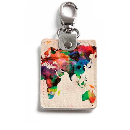 Брелок (Прямоугольный ) TRI1 «World map»