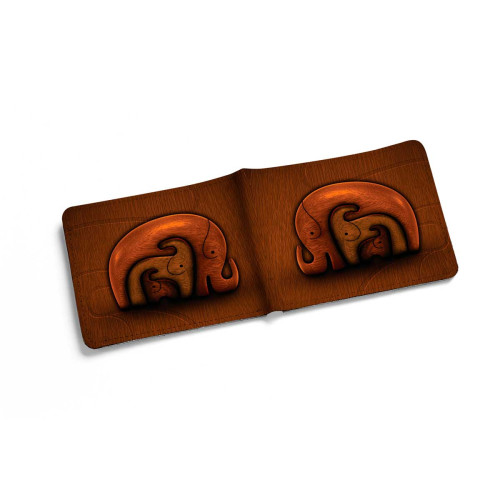 Кошелек мини, PRS2 «Деревянные слоны»