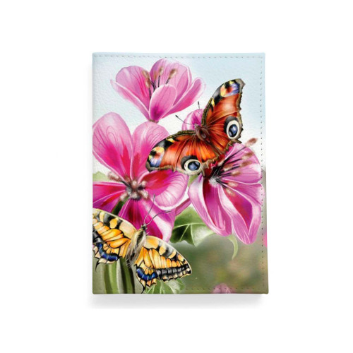 Обложка для автодокументов, AUT2 «Бабочки большие»