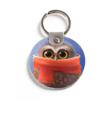 Брелок (Круглый) TRI4 «Owl in scarf»