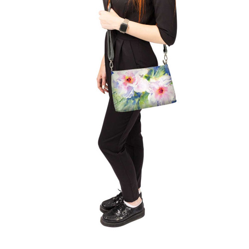 Сумка шолдер, BAG3 «Two peonies»