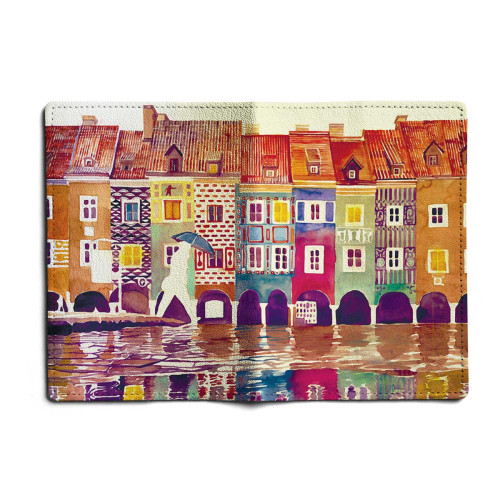 Обложка для автодокументов, AUT1 «The city watercolor»