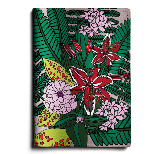 Обложка для паспорта, PAS1 «Куст лилий»