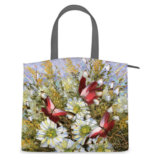 Сумка на руку, BG91 «Бабочки и цветы»