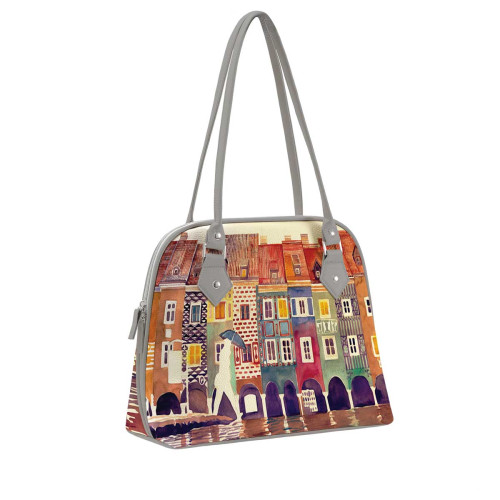 Сумка на плечо BG11 «The city watercolor»