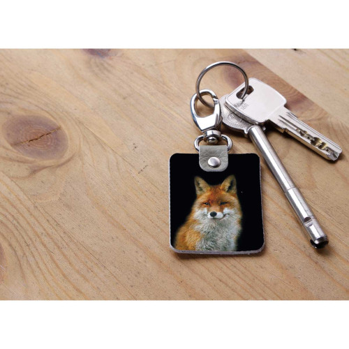 Брелок (Прямоугольный ) TRI1 «Лиса вертикальная»
