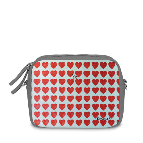 Сумка кросс-боди BG47 «Сердечки»
