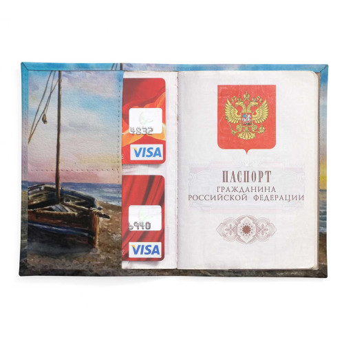 Обложка для паспорта, PAS2 «Морской рассвет »