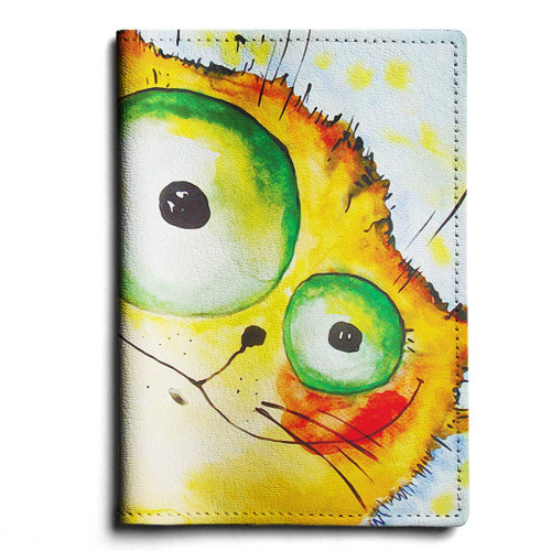Обложка для паспорта, PAS1 «Crazy cat»