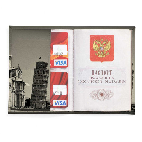 Обложка для паспорта, PAS2 «Пизанская башня 2»