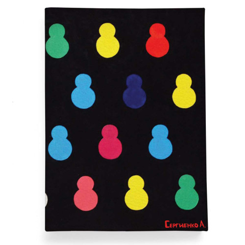 Обложка для паспорта, PAS2 «Черные матрешки»