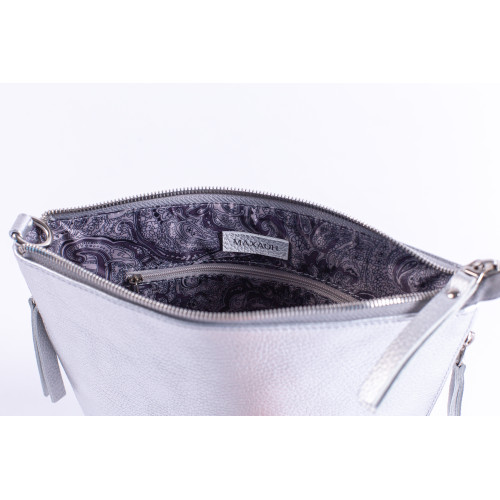 Сумка кросс - боди BAG8 «серебро»