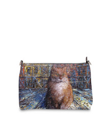 Сумка шолдер, BAG3 «Рыжий кот»