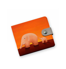 Кошелек мини PRS8 «Слоны оранжевые»