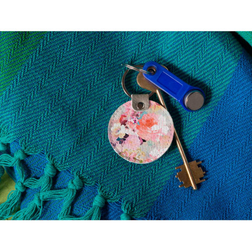 Брелок (Круглый) TRI4 «Peonies»