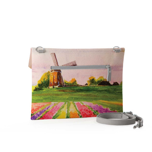 Клатч, кросс-боди KHL4 «Поля тюльпанов Голландия»