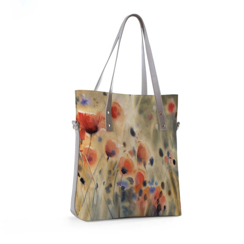Сумка тоут BAG9 «Flowers poppies»