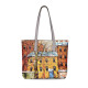 Сумка тоут, BA23 «Дерево и желтый домик ранней весной»
