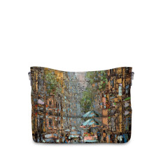 Сумка кросс-боди, BA04 «Летний день на петербургской улице»
