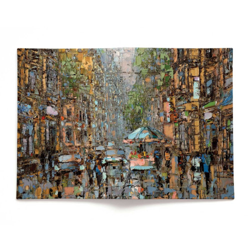 Обложка для паспорта, PAS2 «Летний день на петербургской улице»