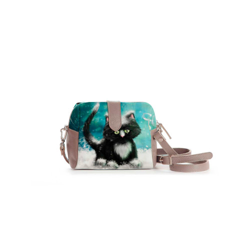 Сумка кросс-боди BAG6 «Snow cat»