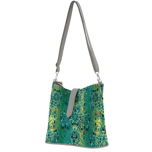 Сумка на плечо BG12 «Мозаика оливковая»