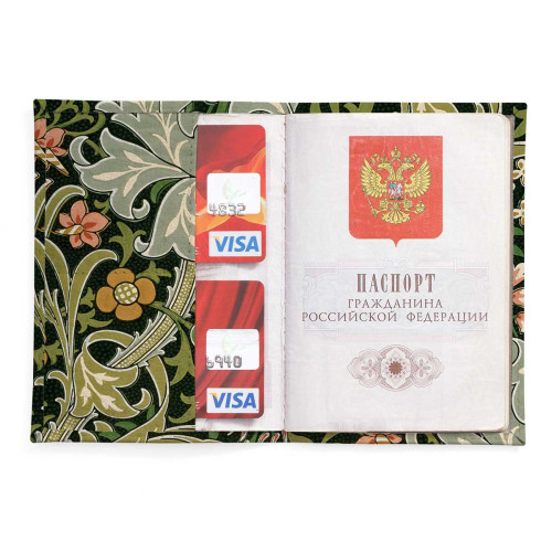 Обложка для паспорта, PAS2 «William Morris 11»