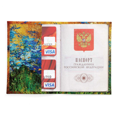 Обложка для паспорта, PAS2 «Васильки»