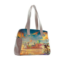 Сумка на плечо BAG5 «Мальчик и велосипед»