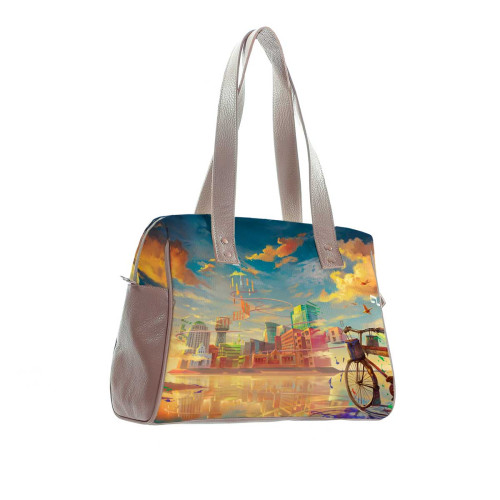 Сумка на плечо BAG5 «Мальчик и велосипед»