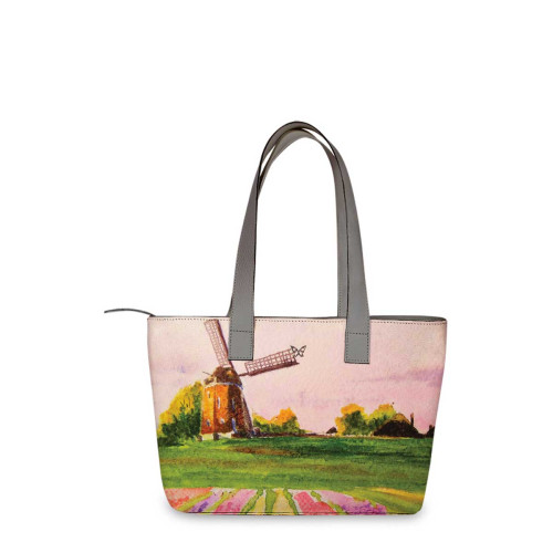 Сумка тоут, BAG2 «Поля тюльпанов Голландия»