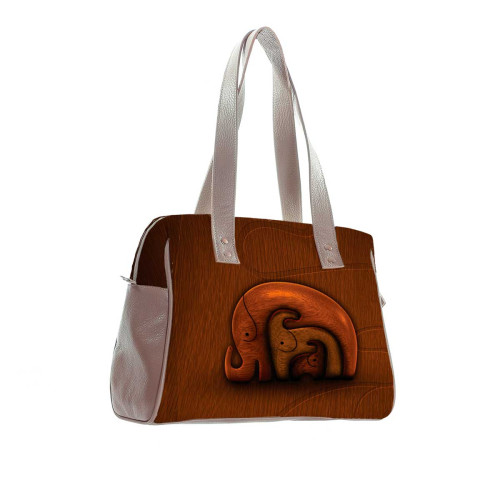 Сумка на плечо BAG5 «Деревянные слоны»