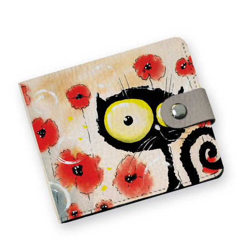 Кошелек мини PRS8 «Flower cat»