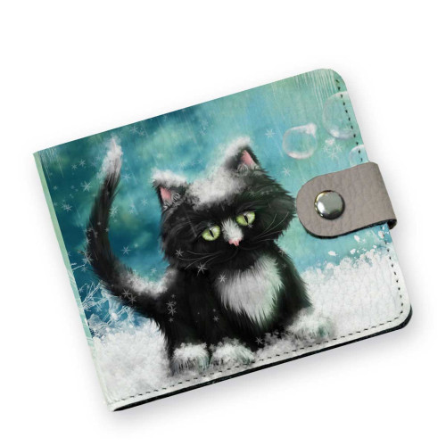 Кошелек мини PRS8 «Snow cat»