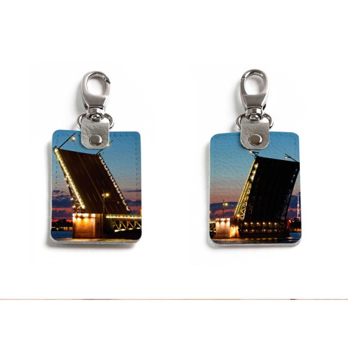 Брелок (Прямоугольный ) TRI1 «Мосты»