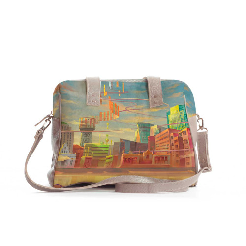 Сумка на плечо BAG5 «Мальчик и велосипед»