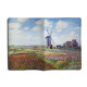 Обложка для паспорта, PAS1 «Claude Monet Tulip Field and windmill»