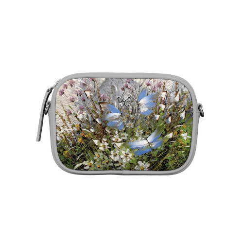 Сумка кросс-боди BG58 «Бабочки над цветами и травами»