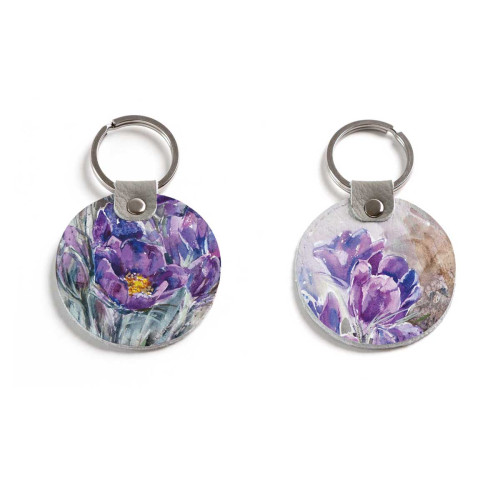 Брелок (Круглый) TRI4 «На опушке расцвела сон-трава»