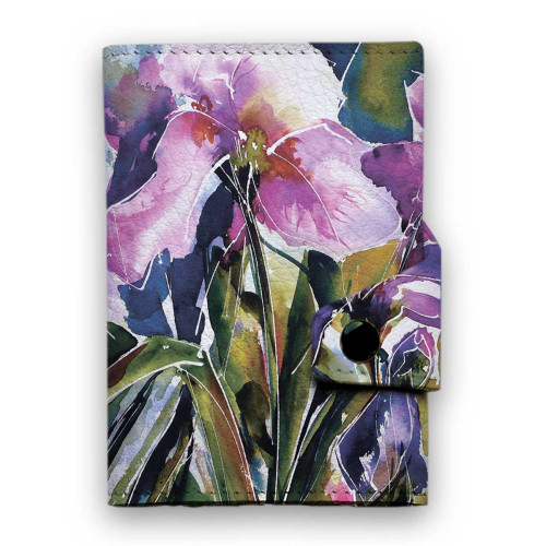 Кошелек мини, кардхолдер, PR24 «Irisy akvarel»