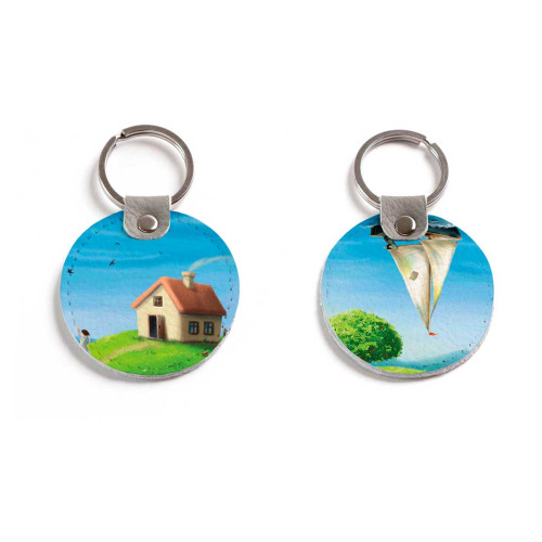 Брелок (Круглый) TRI4 «Green hills»