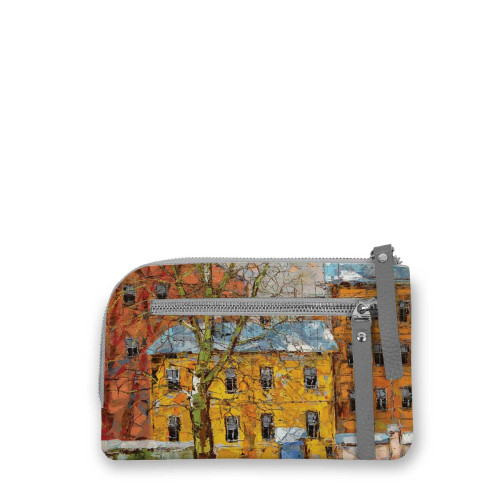 Портмоне, PR21 «Дерево и желтый домик ранней весной»