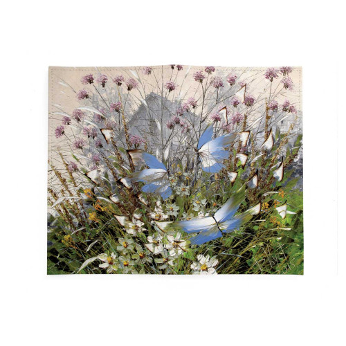 Портмоне PRS3 «Бабочки над цветами и травами»