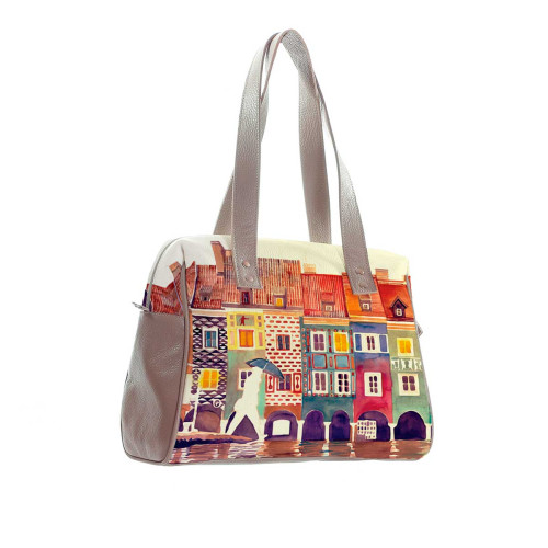 Сумка на плечо BAG5 «The city watercolor»