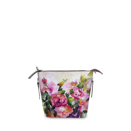 Сумка кросс-боди BAG8 «Watercolor flowers in vase»