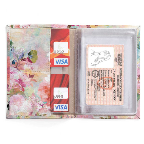 Обложка для автодокументов, AUT2 «Peonies»