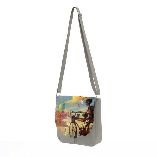 Сумка кросс-боди BG10 «Мальчик и велосипед»