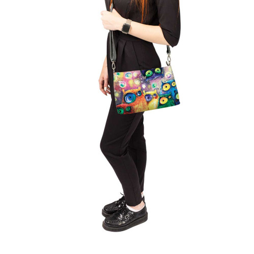 Сумка шолдер, BAG3 «Many owls»